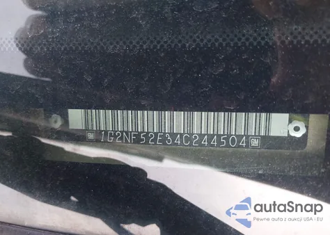 2004 Pontiac Grand Am Se1 z USA, uszkodzony, nr VIN 1G2NF52E34C244504